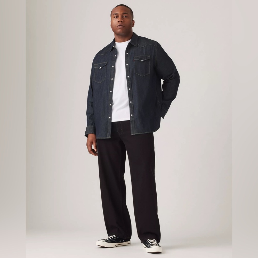 Levi’s 550 Relaxed Fit Men’s Jeans 46x29 (Big & Tall) - Black - Non Stretch